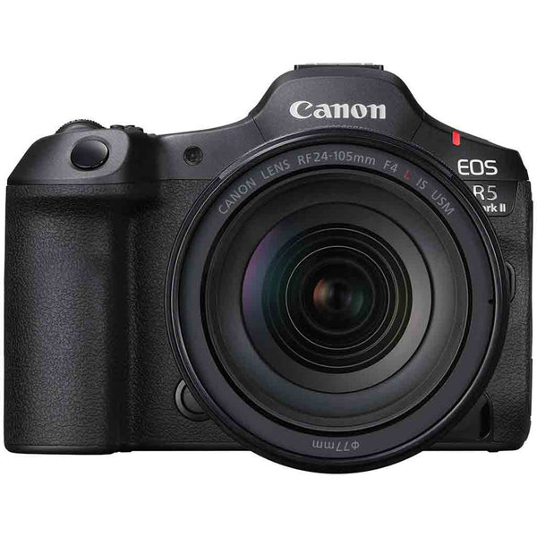 Front Side of the Canon EOS R5 Mark II 24-105mm f/4 L IS USM Lens Kit