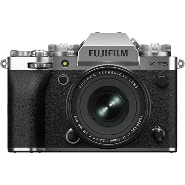 Front Side of the Fujifilm X-T5 16-50mm Lens Kit Silver