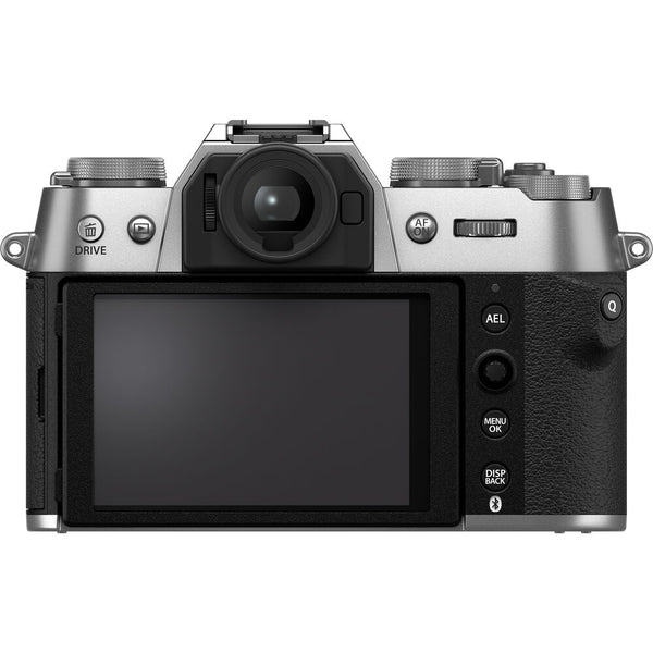 Rear Side of the Fujifilm X-T50 Body Silver