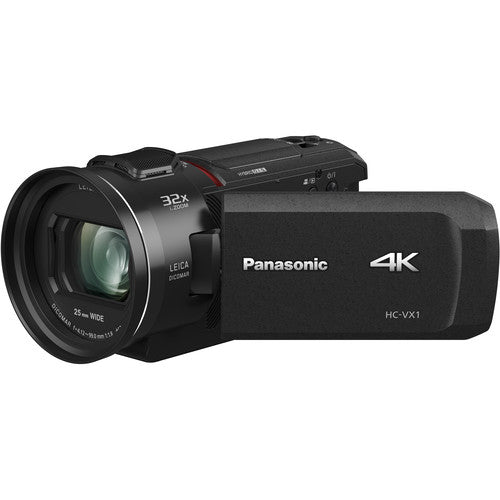 Front Profile of the Panasonic HC-VX1 4K Camcorder