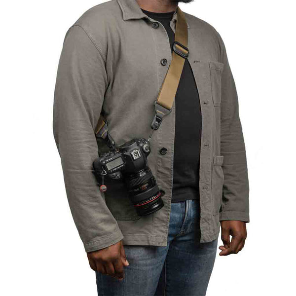 In Use Demonstration of the Peak Design Slide V3 Camera Strap Coyote