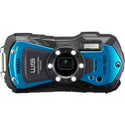 Front Side of the Pentax WG-90 Digtal Camera Blue