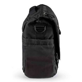 Side View of the Jasper 2.0 Large Satchel Black