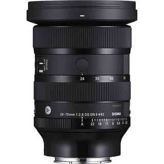 Top Side of the Sigma 24-70mm f/2.8 DG DN II Art Lens Sony E