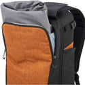 Front Pocket of the Think Tank Mirrorless Mover Backpack Campfire Orange