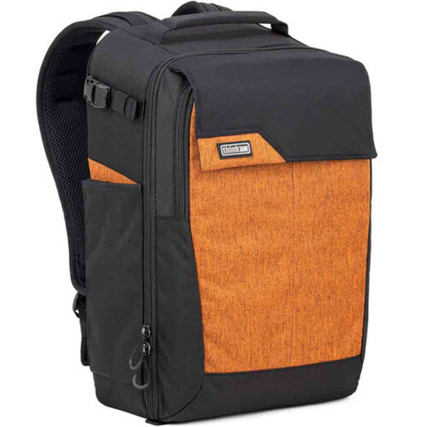 Front Side of the Think Tank Mirrorless Mover Backpack Campfire Orange