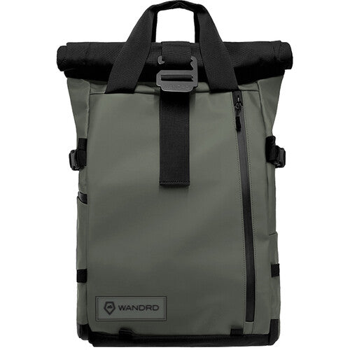 Front Side of the Wandrd Prvke 31 3.0 Wasatch Green Backpack