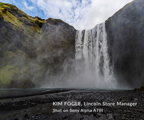 waterfall in Iceland by Kim Fogle